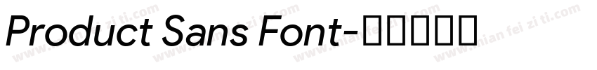 Product Sans Font字体转换